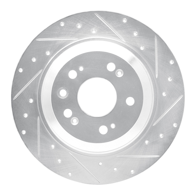Acura TL Brake Rotor (1) - Rear Right - R1 Concepts - Drilled & Slotted - Silver - `09-`14 Acura TL Brake Rotor (1) - Rear Right - R1 Concepts - Drilled & Slotted - Silver - `09-`14